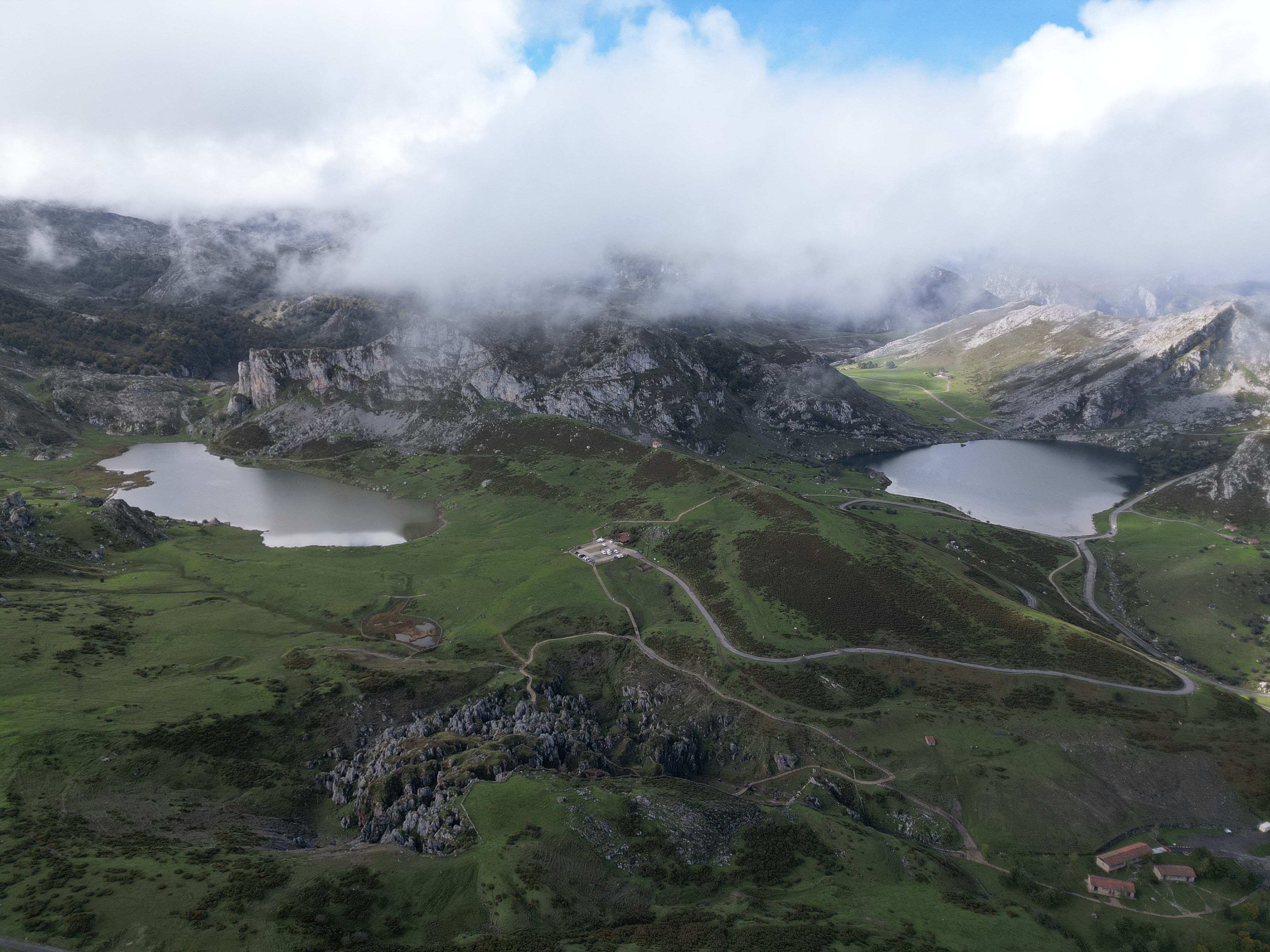 Toma aérea panorámica